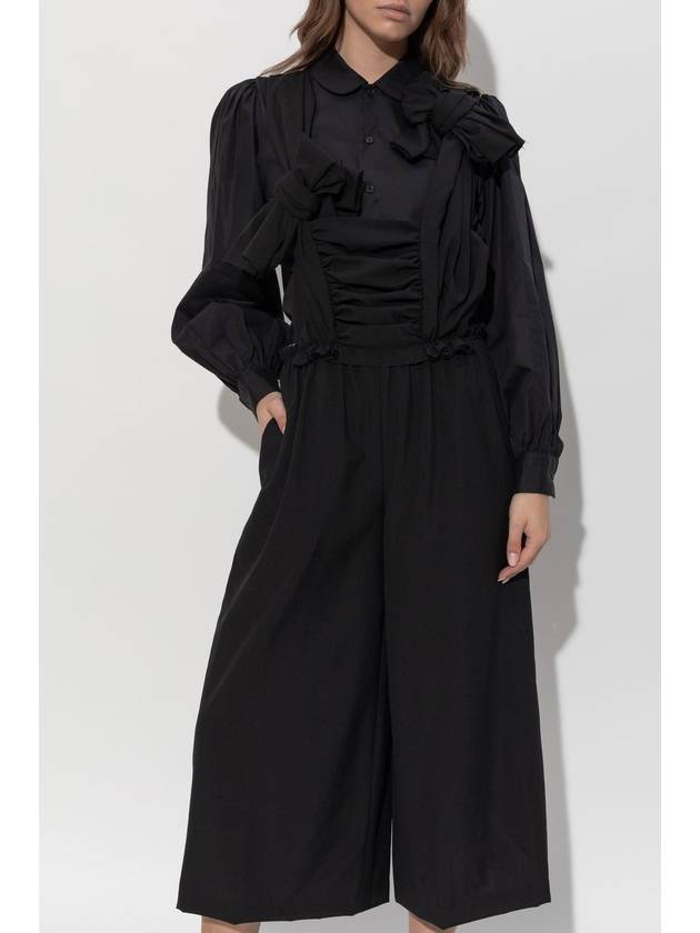 CDG By Comme Des Garçons Wool Jumpsuit, Women's, Black - COMME DES GARCONS - BALAAN 3