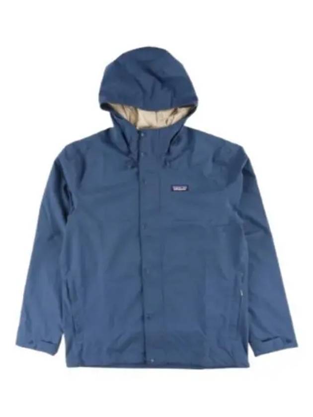 Men's Jackson Glacier Rain Hooded Jacket Blue - PATAGONIA - BALAAN 2