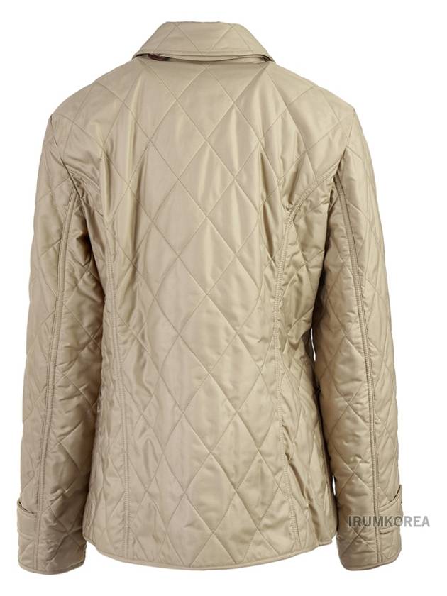 Diamond Quilted Thermoregulated Jacket New Chino Beige - BURBERRY - BALAAN 4