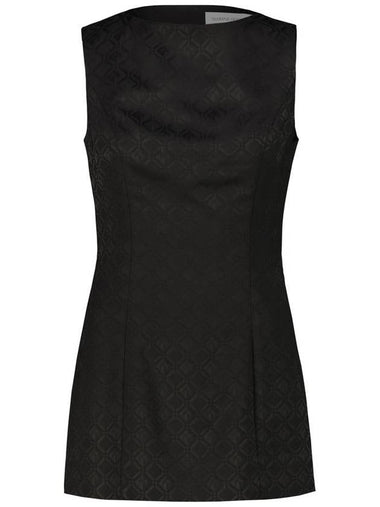 Marine Serre Tailored Mini Dress In Moon Diamant Jacquard Clothing - MARINE SERRE - BALAAN 1