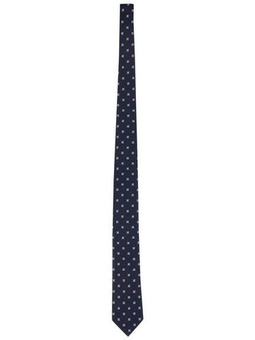 Zegna Silk Jacquard Tie - ERMENEGILDO ZEGNA - BALAAN 1