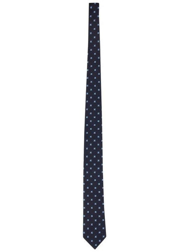 Zegna Silk Jacquard Tie - ERMENEGILDO ZEGNA - BALAAN 1