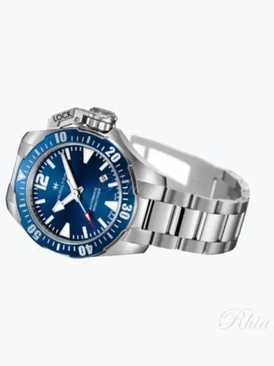 Khaki Fogman Auto 42MM Metal Watch Navy - HAMILTON - BALAAN 2