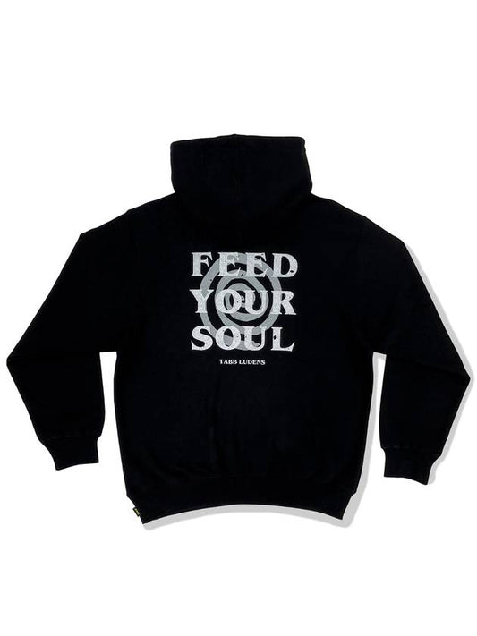 FEED YOUR SOUL Hoodie BlackBlack - TABB LUDENS - BALAAN 1