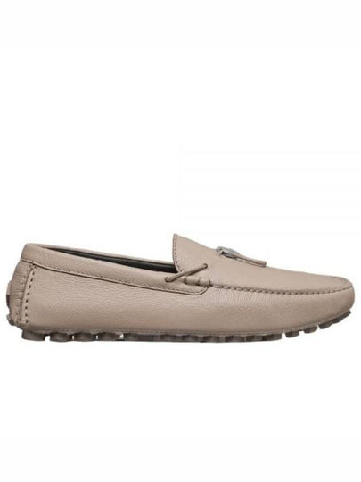 CD Diamond Grained Calfskin Loafers Beige - DIOR - BALAAN 2