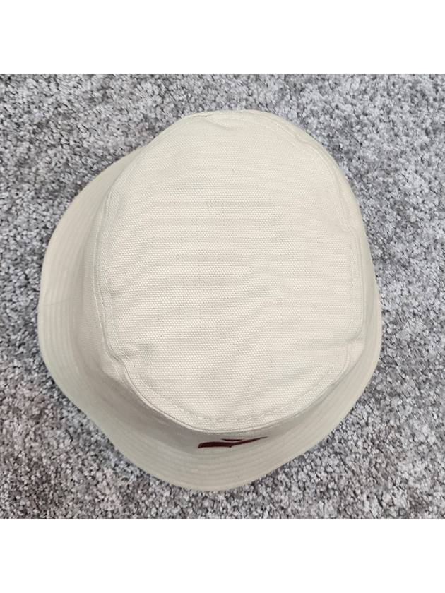 Haley Logo Bucket Hat Ivory - ISABEL MARANT - BALAAN 5