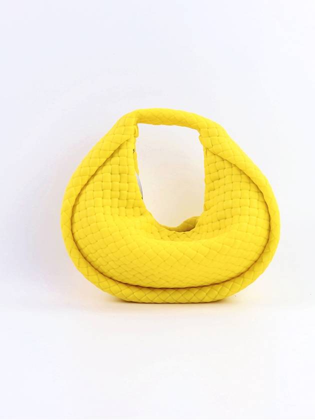 Jodie Intrecciato Mini Hobo Tote Bag Lemon - BOTTEGA VENETA - BALAAN 2