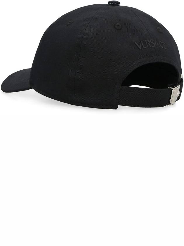 Embroidered Logo Ball Cap Black - VERSACE - BALAAN 4