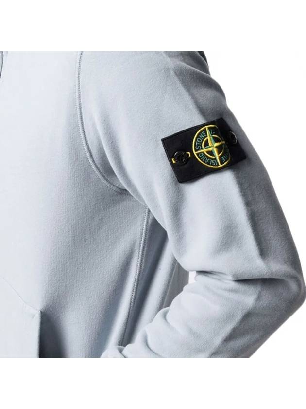 Wappen Patch Cotton Zip-up Jacket Sky Blue - STONE ISLAND - BALAAN 5