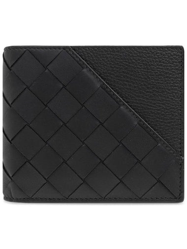 Bottega Veneta Leather Wallet, Men's, Black - BOTTEGA VENETA - BALAAN 1