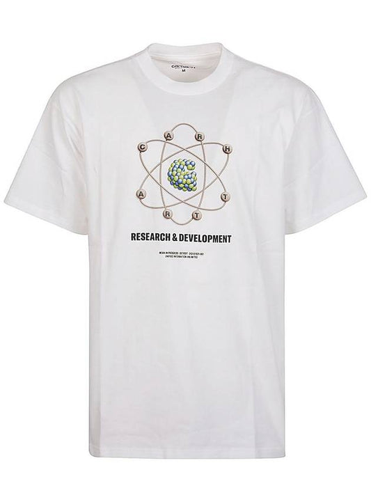 Logo Organic Cotton Short Sleeve T-Shirt White - CARHARTT WIP - BALAAN 1