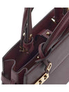 Tempete Crush Silky Calf Leather Tote Bag Rosewood - DELVAUX - BALAAN 9