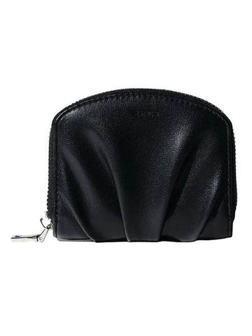 Dough Zipper Coin Card Wallet Black - LE MASQUE - BALAAN 1