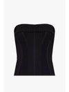 Le Maille Luca Tube Top Black - JACQUEMUS - BALAAN 1