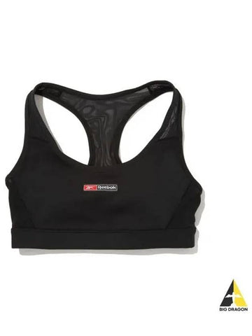 Lux Bold Racer Bra Top Women Black 100075369 - REEBOK - BALAAN 1