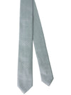 4G All Over Embroidered Logo Silk Tie Grey - GIVENCHY - BALAAN 2