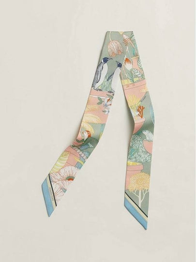 Precious Paradise Twilly Scarf Vert Amande - HERMES - BALAAN 2