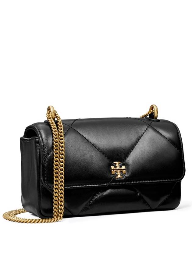 Kira Diamond Quilted Flap Cross Bag Black - TORY BURCH - BALAAN 4