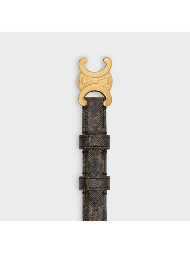 Triomphe Small Canvas Belt Brown - CELINE - BALAAN 4