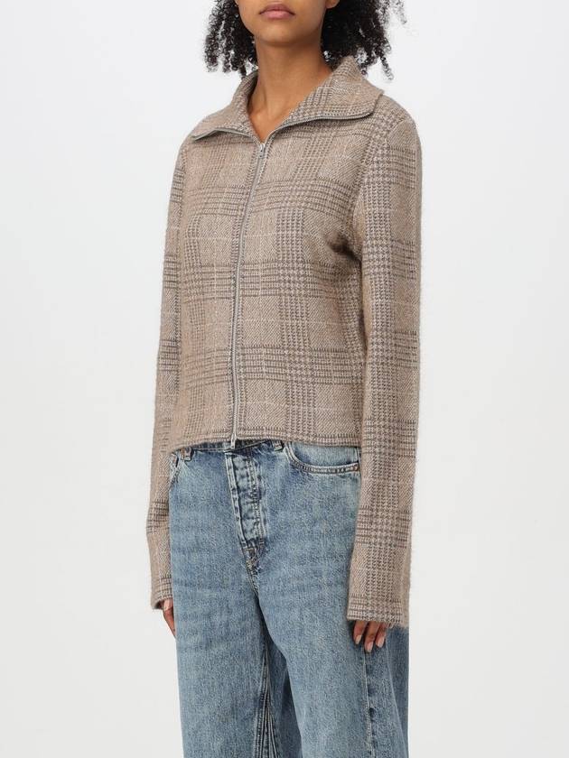 Slim Zip Hound Check Cardigan Beige - OUR LEGACY - BALAAN 5