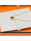 Mini Pop H Pendant Necklace Gold Noir - HERMES - BALAAN 9