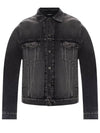 Notre Dame Print Denim Jacket Black - BALENCIAGA - BALAAN 2