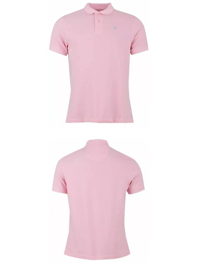 Men's Embroidered Logo Sports Polo Shirt Pink - BARBOUR - BALAAN 5