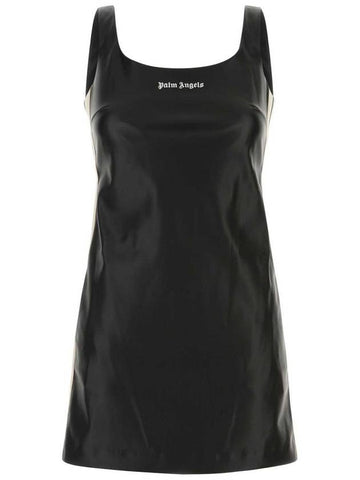 Palm Angels Vegan Leather Dress - PALM ANGELS - BALAAN 1