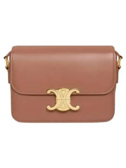 Teen Triomphe Shiny Calfskin Cross Bag Bronze - CELINE - BALAAN 2