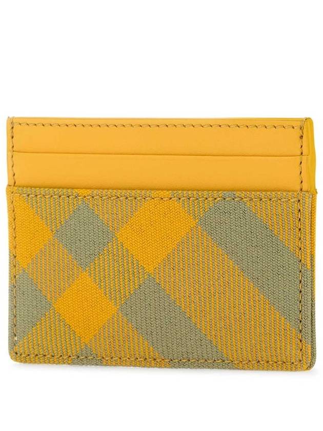 Check Card Wallet Yellow - BURBERRY - BALAAN 3