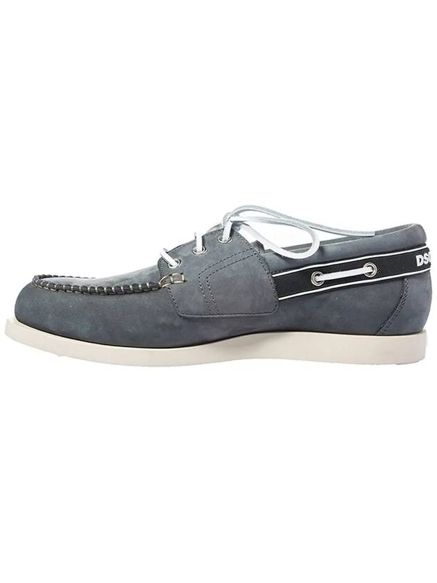 11th Anniversary Boat Shoes Nubuck Gray W14 VA402 V097 2122 - DSQUARED2 - BALAAN 3