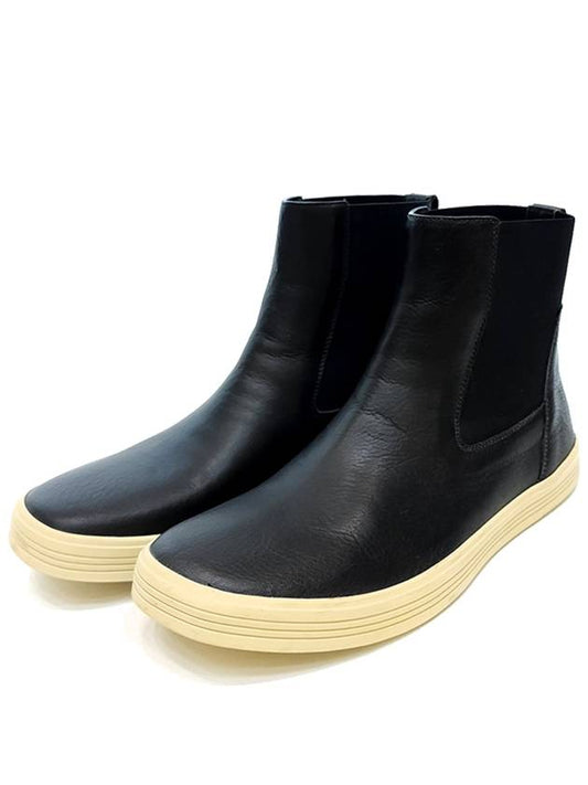 Men's MASTODON ELASTIC Chelsea Boots Black RU18F1865 LCW - RICK OWENS - BALAAN 2