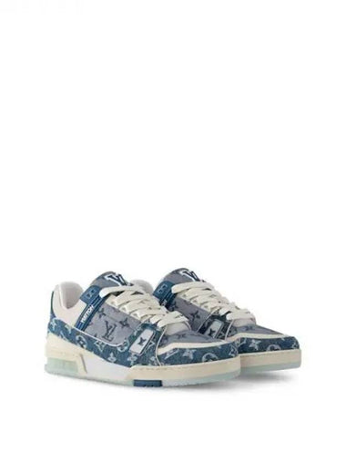 LV Trainer Sneakers Blue 1ADHHX - LOUIS VUITTON - BALAAN 1