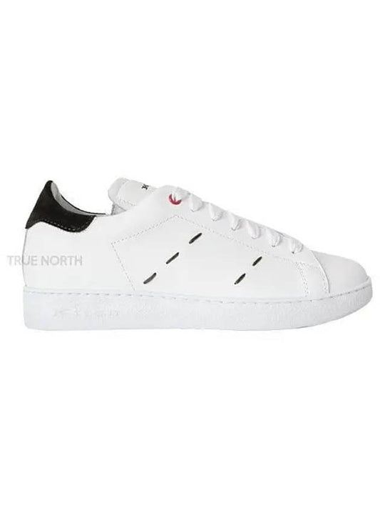 Stitched Leather Low Top Sneakers White - KITON - BALAAN 2