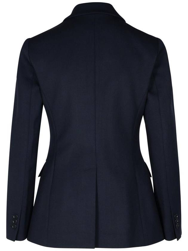 P.A.R.O.S.H. 'Liliuxy' Blue Virgin Wool Blend Jacket - P.A.R.O.S.H. - BALAAN 3