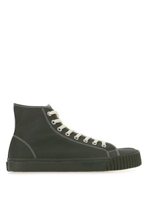 Tabi Canvas High Top Sneakers Army Green - MAISON MARGIELA - BALAAN 2