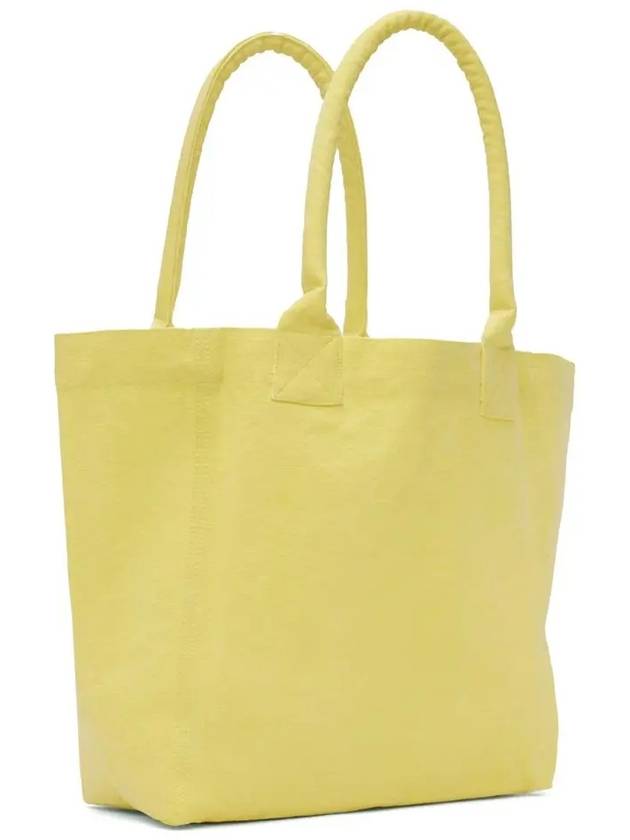 Yenky Embroidered Logo Large Shopper Tote Bag Yellow - ISABEL MARANT - BALAAN 4