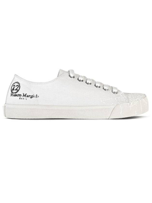 Painting Tabi Low Top Sneakers White - MAISON MARGIELA - BALAAN 1