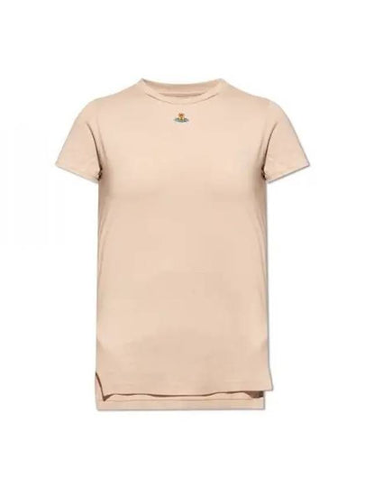 Embroided ORB Peru Short Sleeve T-Shirt Beige - VIVIENNE WESTWOOD - BALAAN 2