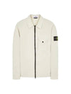 Stretch Cotton Gabardine Overshirt Jacket Stucco - STONE ISLAND - BALAAN 2