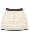 LOGO JACQUARD DOWN SKIRT CREAM WOMAN - MALBON GOLF - BALAAN 2