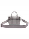 Bayswater Mini Heavy Grain Shoulder Bag Pale Grey - MULBERRY - BALAAN 5