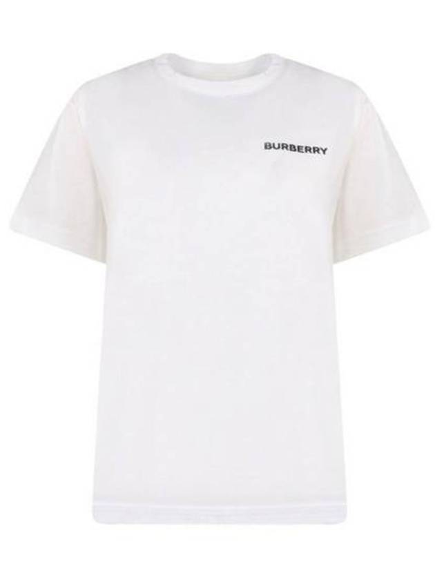 Cotton Logo Short Sleeve T-Shirt White - BURBERRY - BALAAN 2