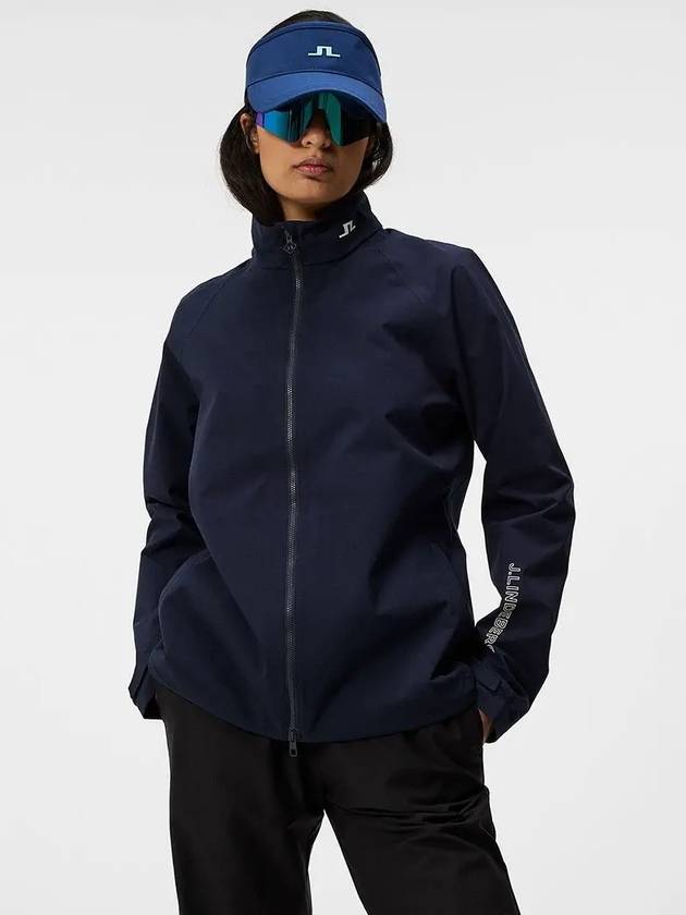 Women s Golf Everteen Rain Jacket Navy GWOW09710 6855 - J.LINDEBERG - BALAAN 3