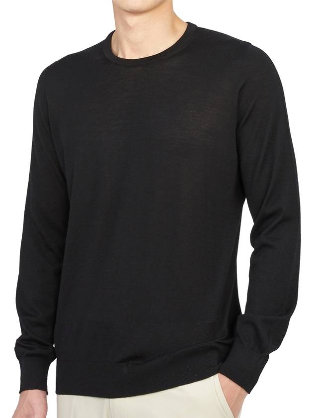 Men's Knit Top Black - JOHNSTONS OF ELGIN - BALAAN 6