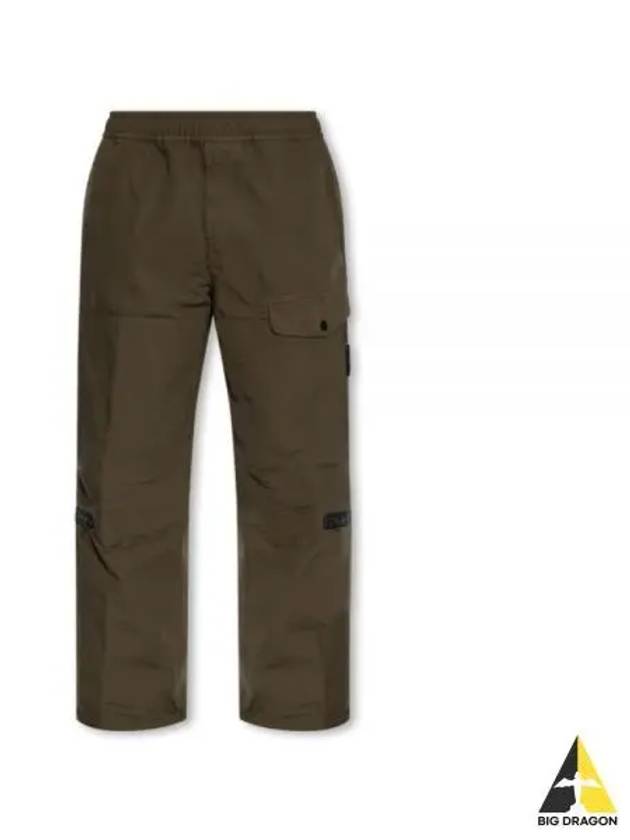 Wappen Logo Cotton Cargo Pants Olive Green - STONE ISLAND - BALAAN 2