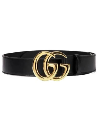 Double buckle leather belt - GUCCI - BALAAN 1