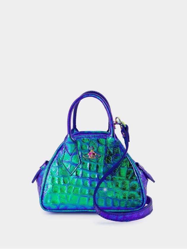 Mini Yasmine Crossbody - Vivienne Westwood - Leather - Blue - VIVIENNE WESTWOOD - BALAAN 1