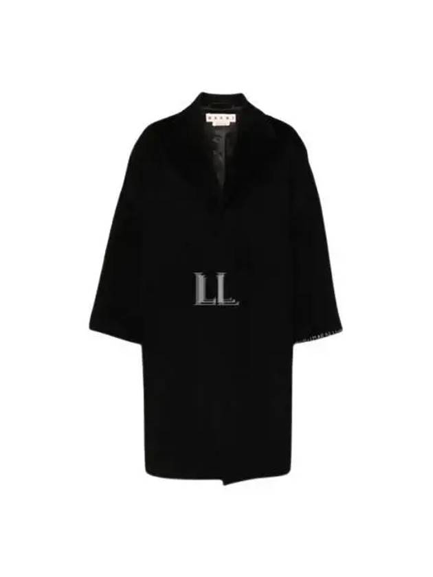 Stitched Logo Single Coat Black - MARNI - BALAAN 2