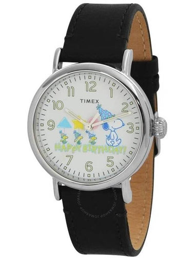 Timex Standard x Peanuts Snoopy Happy Birthday Quartz Men's Watch TW2V61000VQ - TIMEX - BALAAN 1